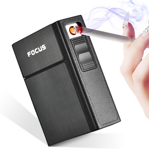 2019 Focus Brand Detachable electric Coil lighter with box 20pcs cigarette case lighter