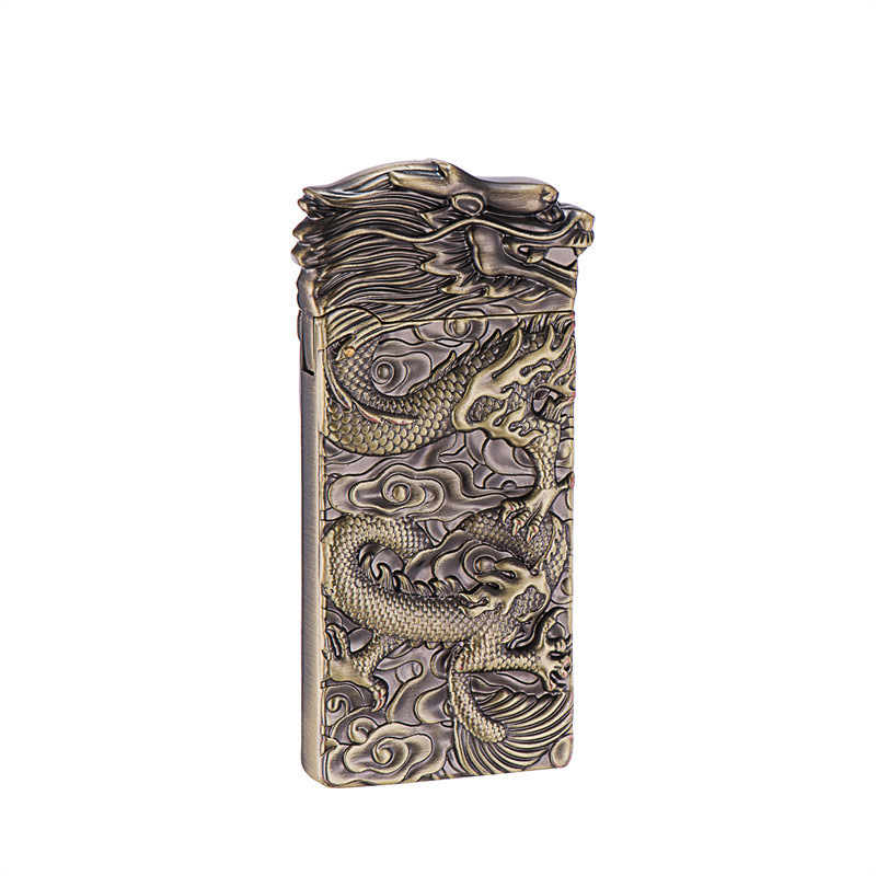 ZD601 Portable Oil Lighters Flying Dragon Smoking Accessories Metal Cigarette cigar torch lighter