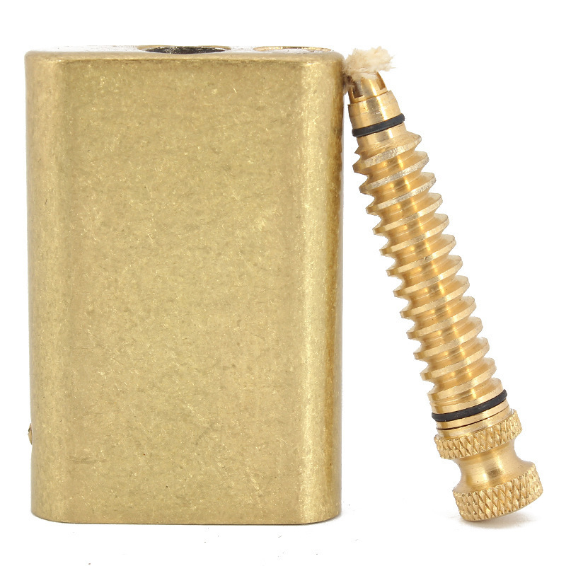 Zorro brand brass classic kerosene lighters CUSTOMIZED oil refillable creative retro plug screw reusable match lighter