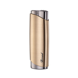 BD434 Slim Portable Windproof Single Flame Lighters Smoking Accessories Metal Cigarette Cigar Torch Lighter