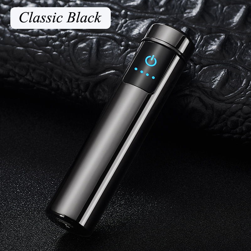 Focus Brand double electric ARC cigarette lighter CUSTOM LOGO USB recharging battery indicator touch Induction Plasma lighters