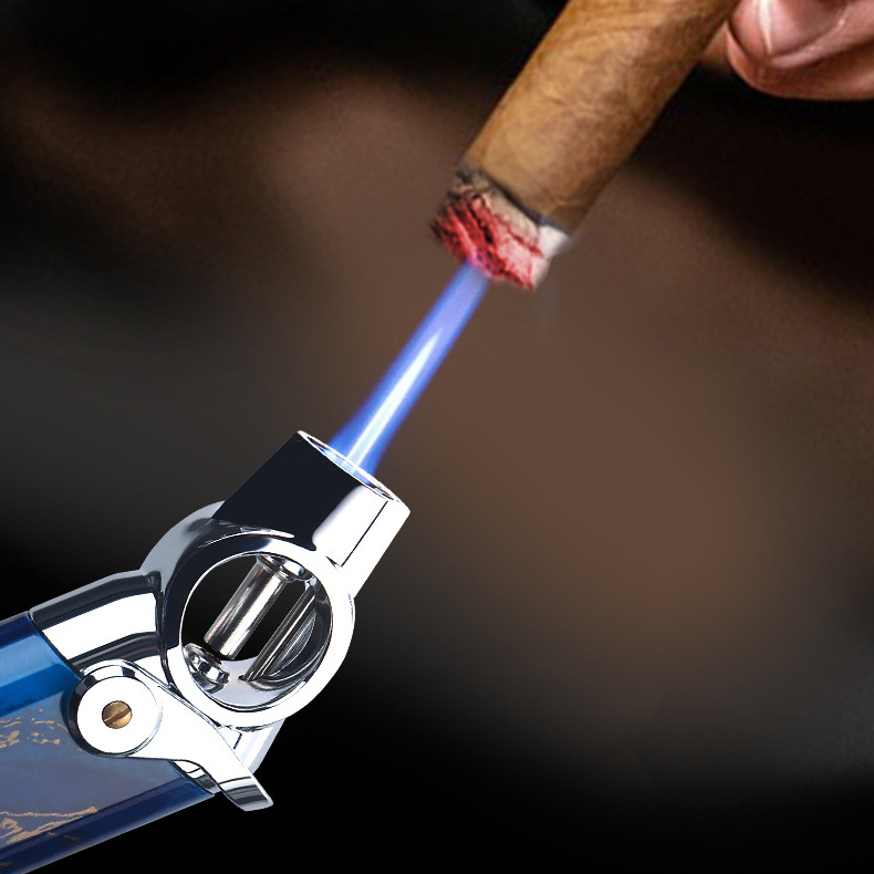 Table small airbrush pneumatic windproof direct blue flame lighter mosquito-repellent incense cigar lighters