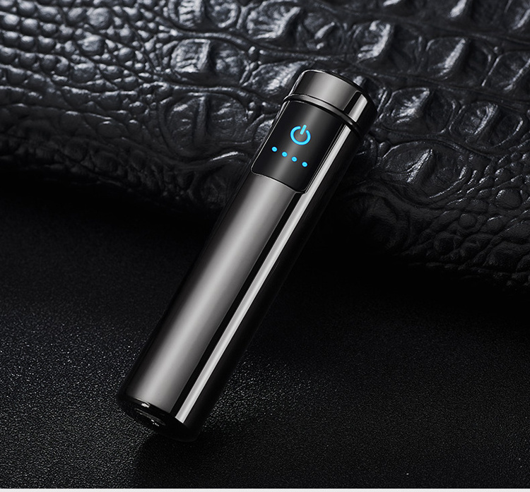 Focus Brand double electric ARC cigarette lighter CUSTOM LOGO USB recharging battery indicator touch Induction Plasma lighters