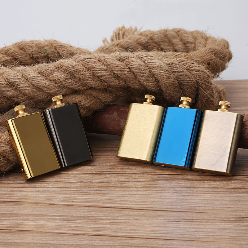 Zorro brand brass classic kerosene lighters CUSTOMIZED oil refillable creative retro plug screw reusable match lighter