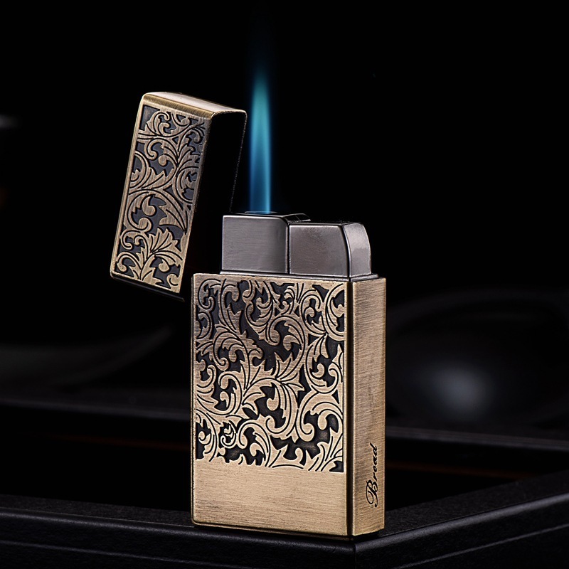 BD411-1 Windproof Single Flame Lighters Smoking Accessories Metal Cigarette cigar torch lighter