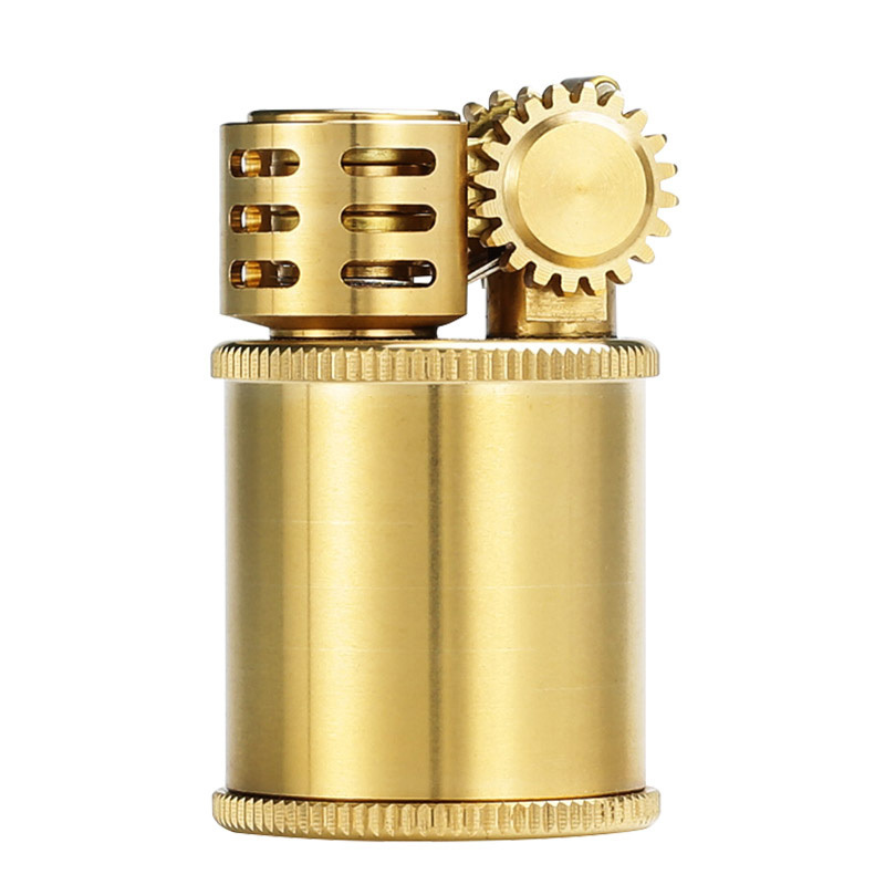 Wholesale ZORRO Brand Factory direct sales Round classic kerosene lighter flint stone portable SMALL SIZE brass oil lighters