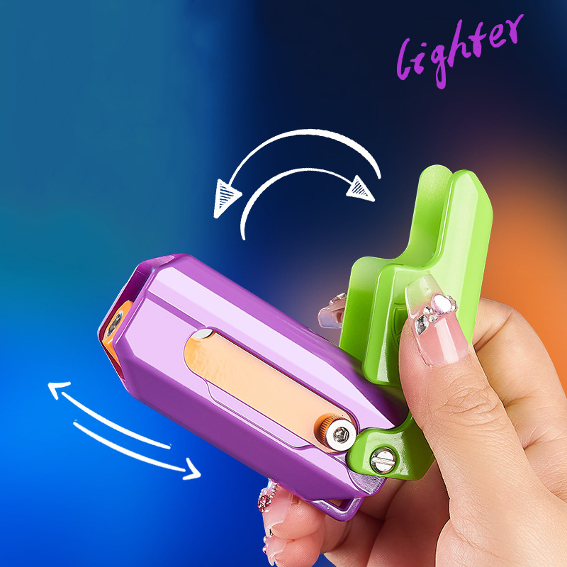 New Arrivals Novelty Lighters Carrot Party Toy Supplies Pink Flame Smoking Accessories Cigarette Cigar Windproof  Torch Lighter