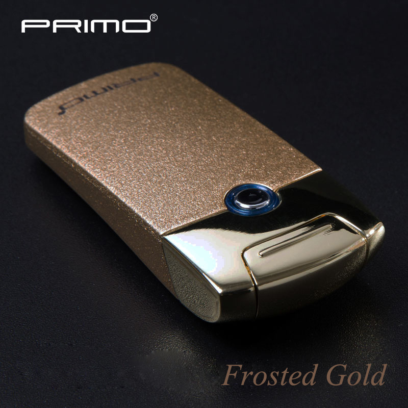 Wholesale Primo Brand Electric Single ARC Lighter CUSTOM LOGO USB charging elegant windproof plasma cigar lighters