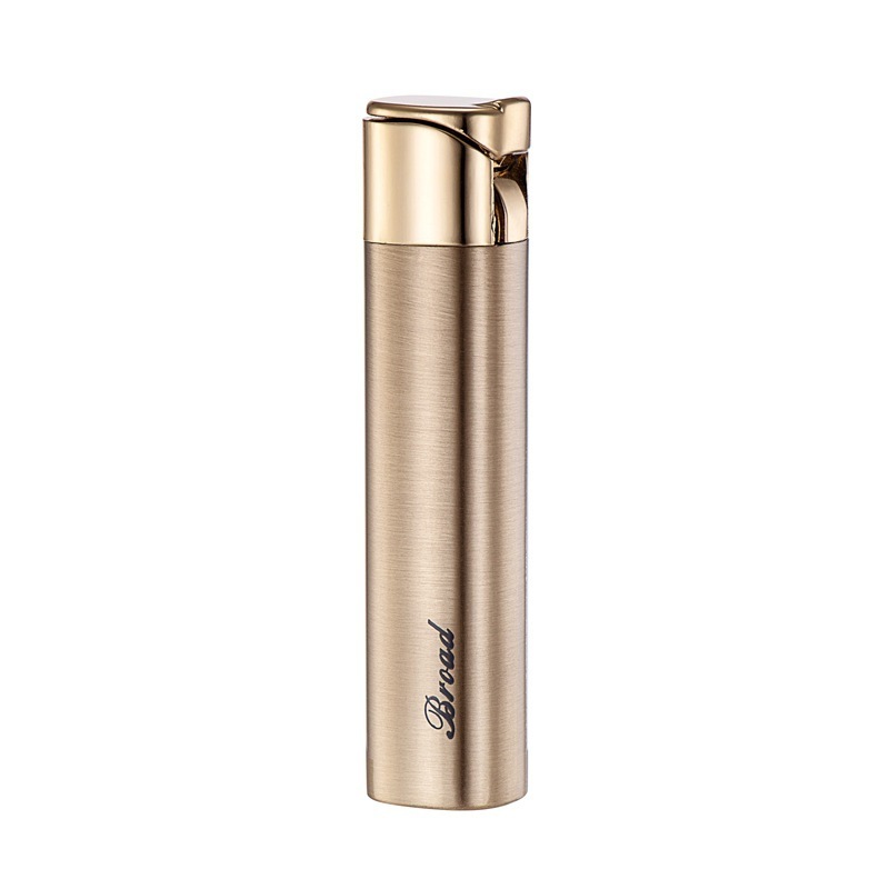 BD436 Slim Portable Windproof Single Flame Lighters Smoking Accessories Metal Cigarette Cigar Torch Lighter