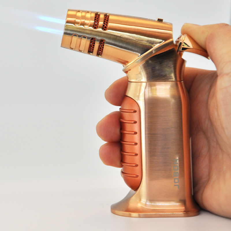 2019 jobon Brand refillable butane jet for cigar quad torch lighter wholesale