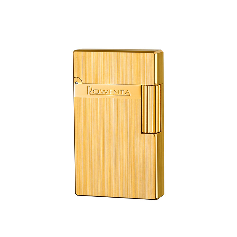 ROWENTA clear sound kerosene lighter creative personality side slip brass manufacturers wholesale gifts lighter