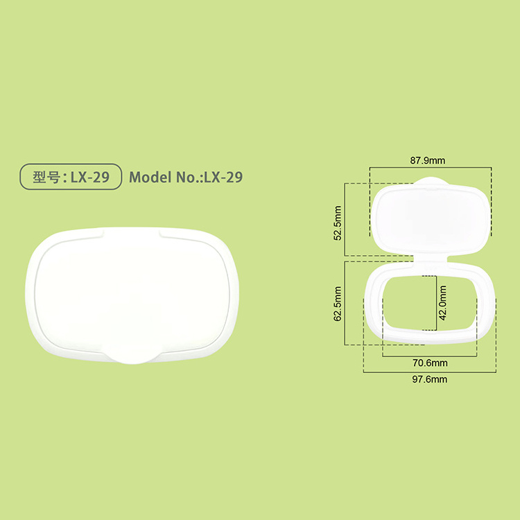 Reusable Wet Wipes Cover Lid Flip Top Cap For Wet Wipe Packaging Plastic Lid Canister Wet Wipe Packaging