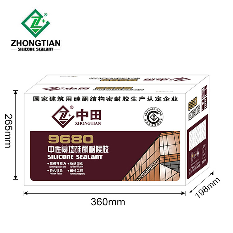 ZHONGTIAN Sealants 600ml Polyurethane Silicon Sealant Sausage Black White Liquid Polydimethylsiloxane Silicone Gum Glass Glue