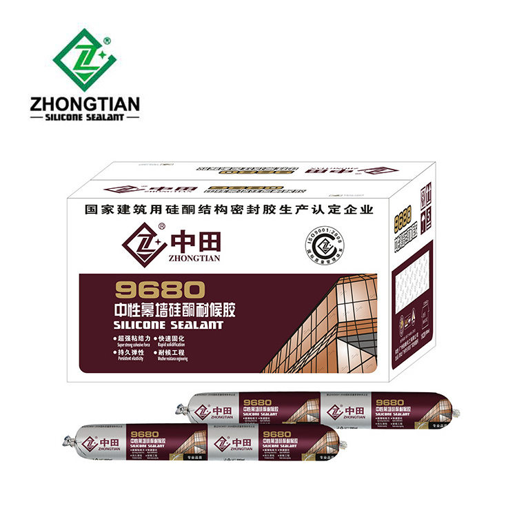 ZHONGTIAN Sealants 600ml Polyurethane Silicon Sealant Sausage Black White Liquid Polydimethylsiloxane Silicone Gum Glass Glue