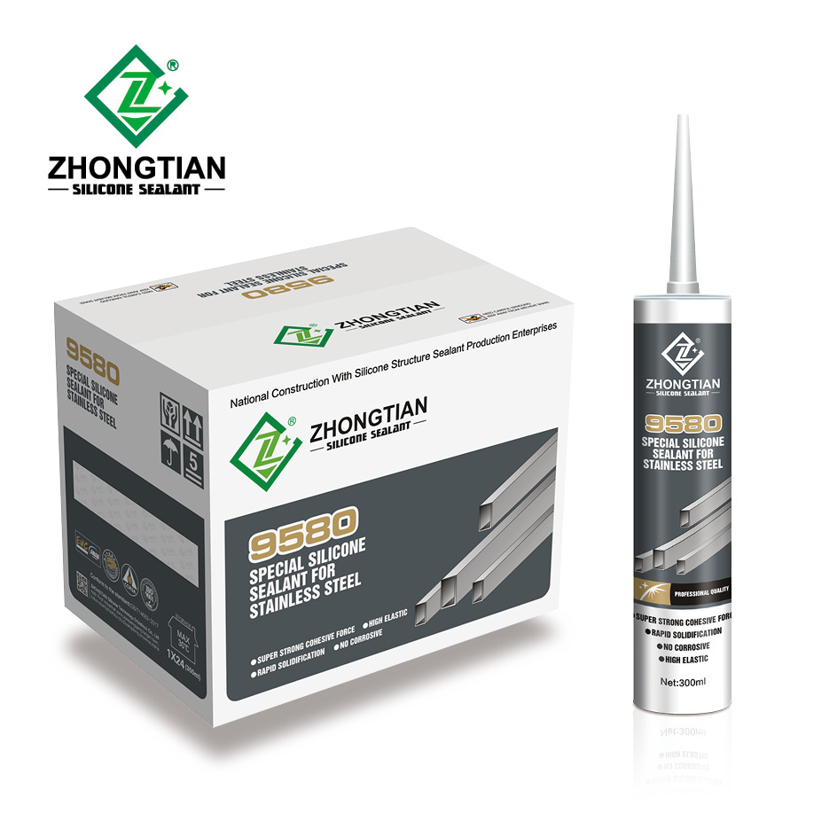 Super Adhesion Sealant Supplier High Elasticity Custom Neutral Silicone Sealant for Stainless Steel Silicone Wholesale 12 Months