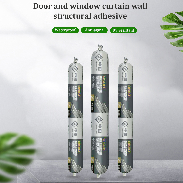 Components Sealant Glue High Strength Elasticity Stainless Steel Metal Doors Windows Neutral Silicone Glass Glue Sealing Gaps