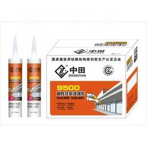 Wholesale High Adhesion Acetic Glass  Sealant Adhesive for doors  gap filler Rapid curing High elasticity Silicone sealant