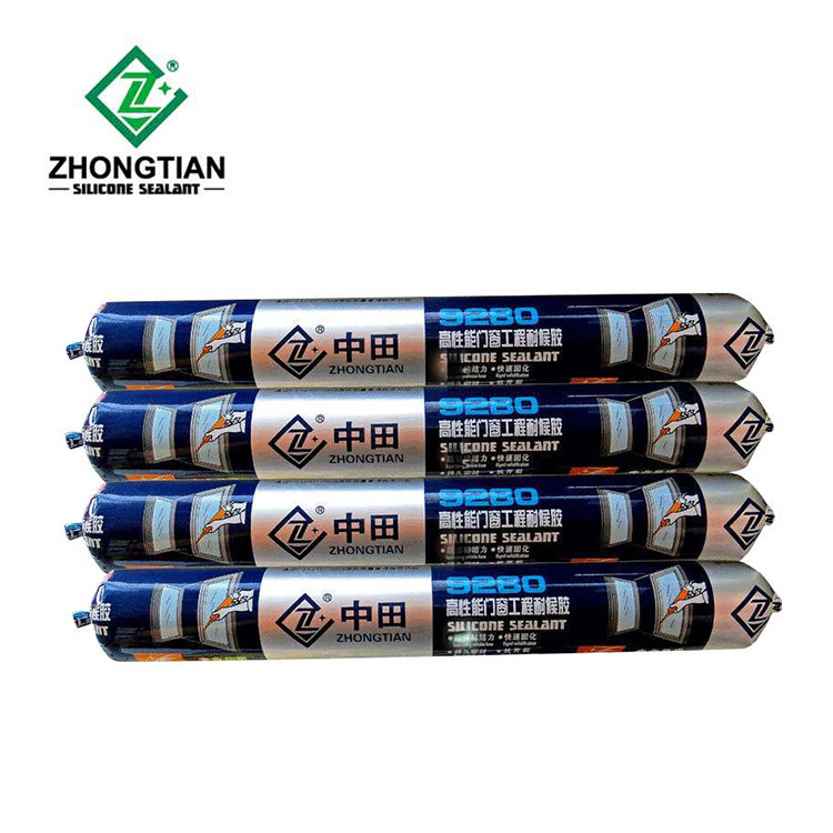 ZHONGTIAN Neutral Rapid Curing Silicone Sealant Forsealant Glueindows Silicone Material Liquid Polydimethylsiloxane Glass Glue