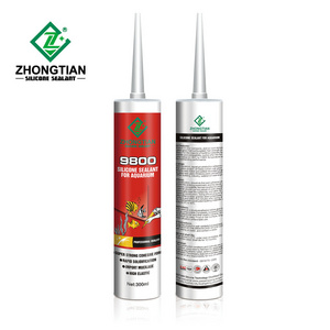 ZHONGTIAN 9800 Weatherproofing Extremes Temperature Acid Glass Clear High Elasticity Silicone Sealant Liquid Glass Glue 9 Months