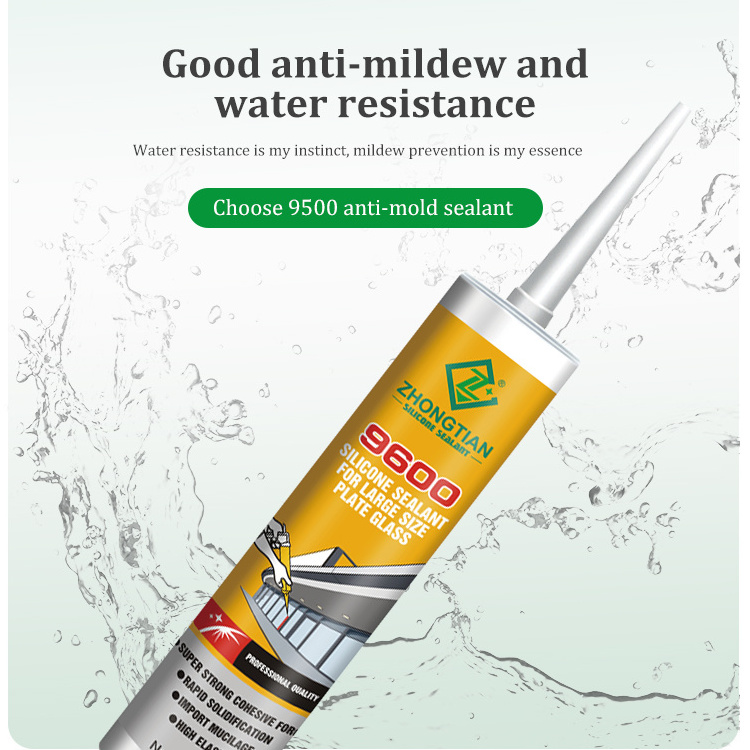 ZHONGTIAN New Excellent ability Weather Resistance Window And Door Acetic Silicone Waterproofing Sealant