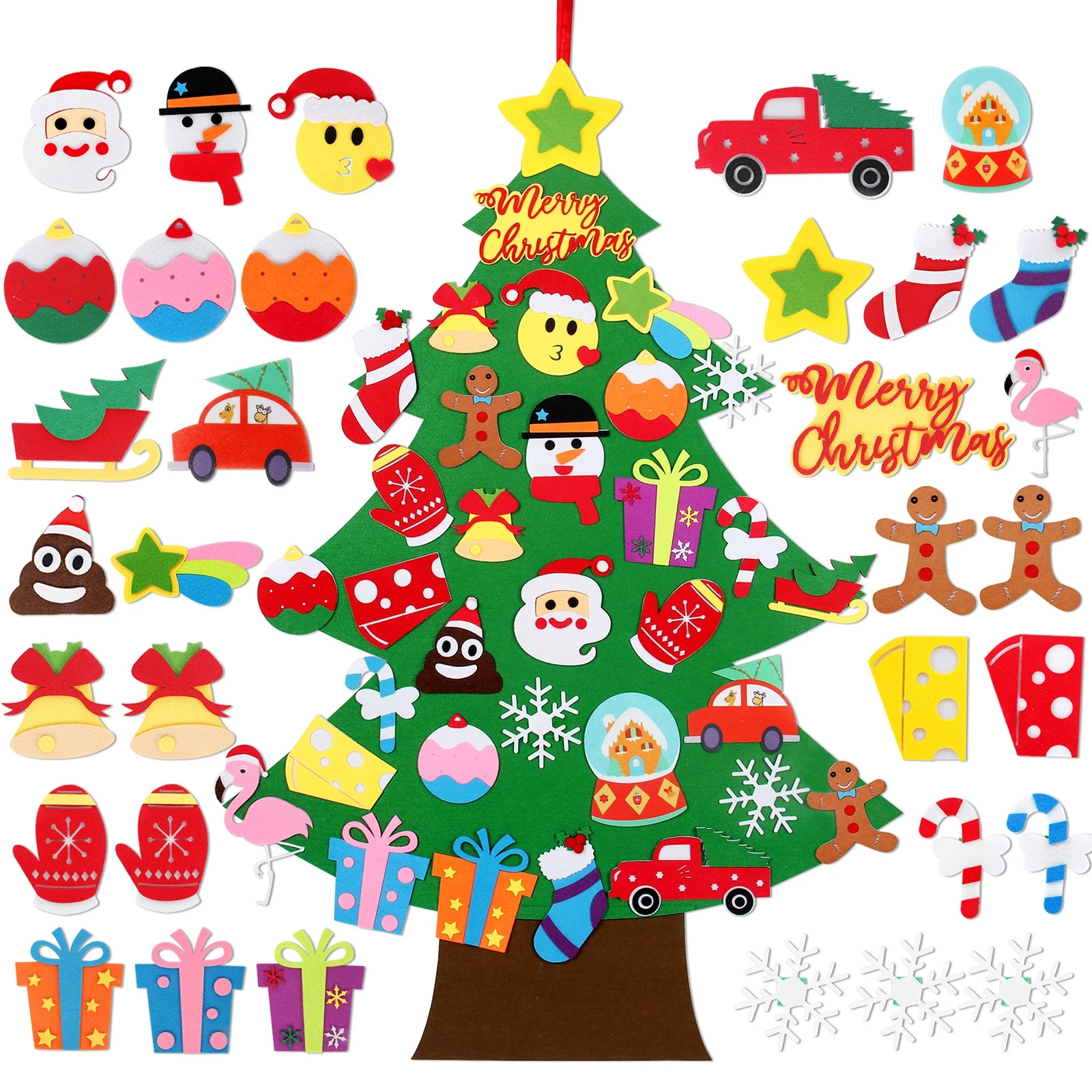 Wholesale Candyland Christmas decoration Christmas tree holiday toys for children DIY100 * 90 cm