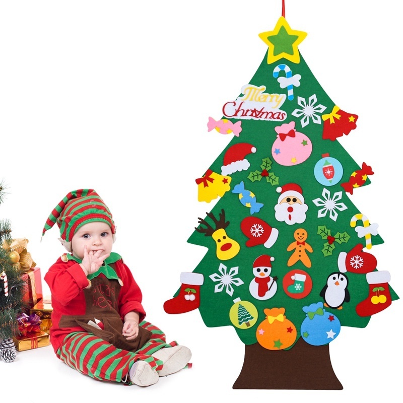 Wholesale of new handmade Christmas trees by manufacturers, children's DIY holiday atmosphere decorations, Christmas trees