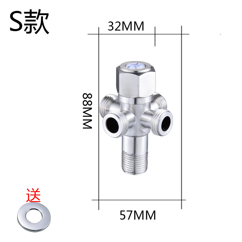 Wholesale price bathroom urinal corner valve, stainless steel material tap water pipeline valve and accessories