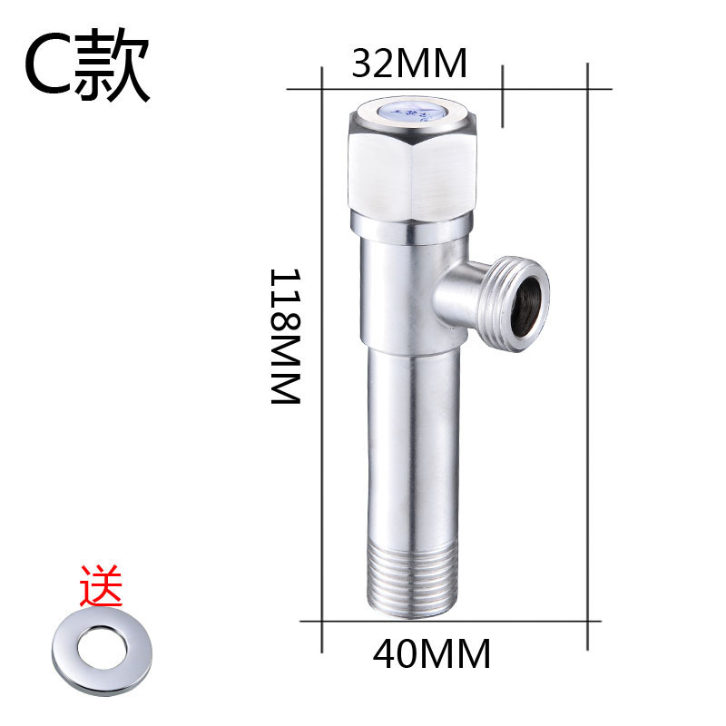 Wholesale price bathroom urinal corner valve, stainless steel material tap water pipeline valve and accessories