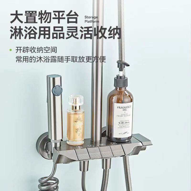 Factory promotion of stainless steel shower, all copper core shower system, bathroom customization