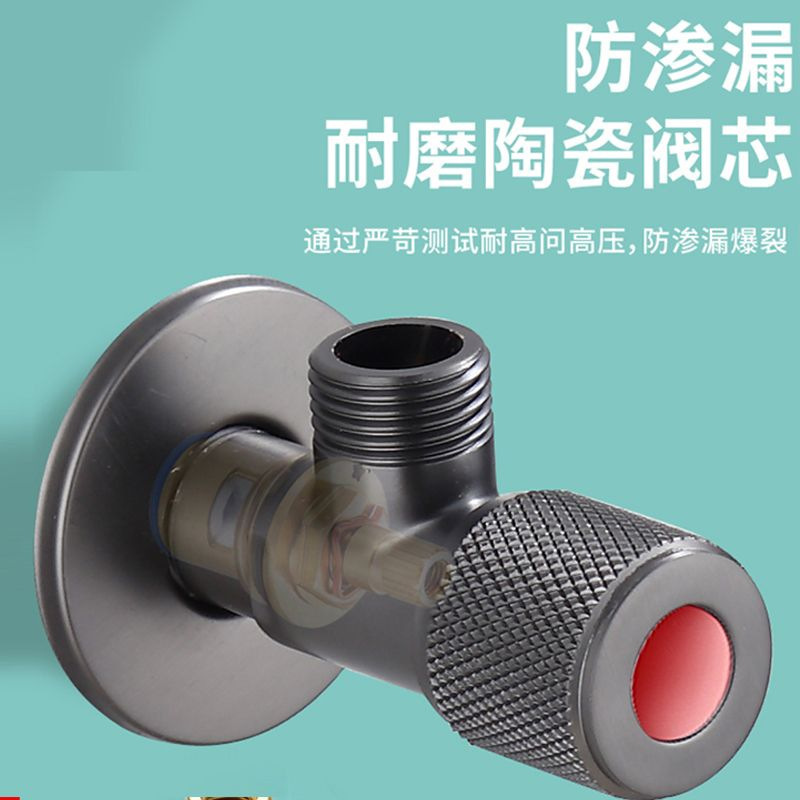 Factory best-selling stainless steel sink with faucet all copper inner core angle valve bathroom three-way control valve