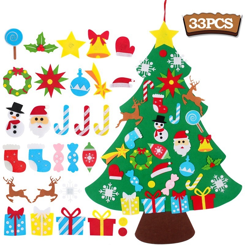 Wholesale Candyland Christmas decoration Christmas tree holiday toys for children DIY100 * 90 cm