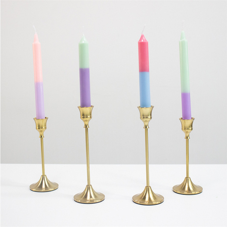 Wholesale birthday candles gradient candles candle jar bamboo lid home decoration