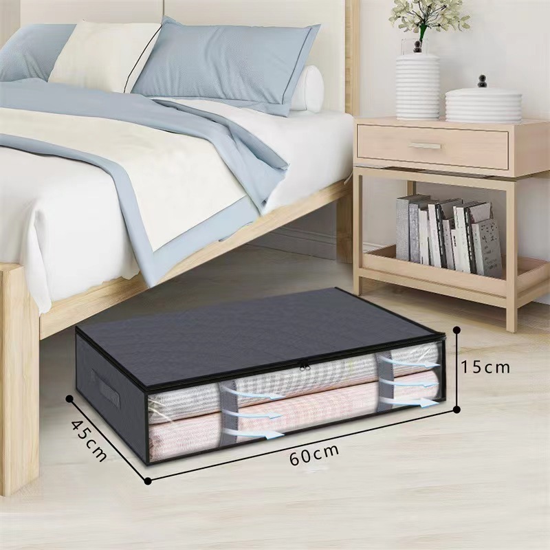 Factory wholesale Oxford cloth foldable storage basket rectangular bed storage box