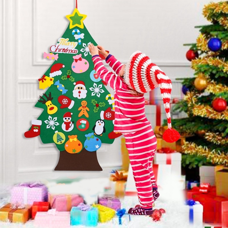 Wholesale Candyland Christmas decoration Christmas tree holiday toys for children DIY100 * 90 cm