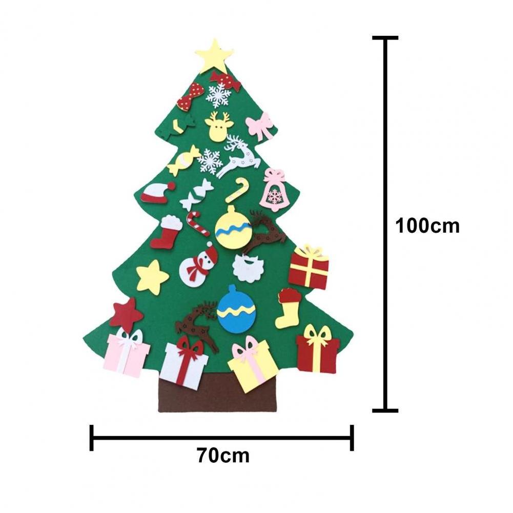 Wholesale felt Christmas tree LED lights with Christmas tree Christmas decorative items 100 * 100cm