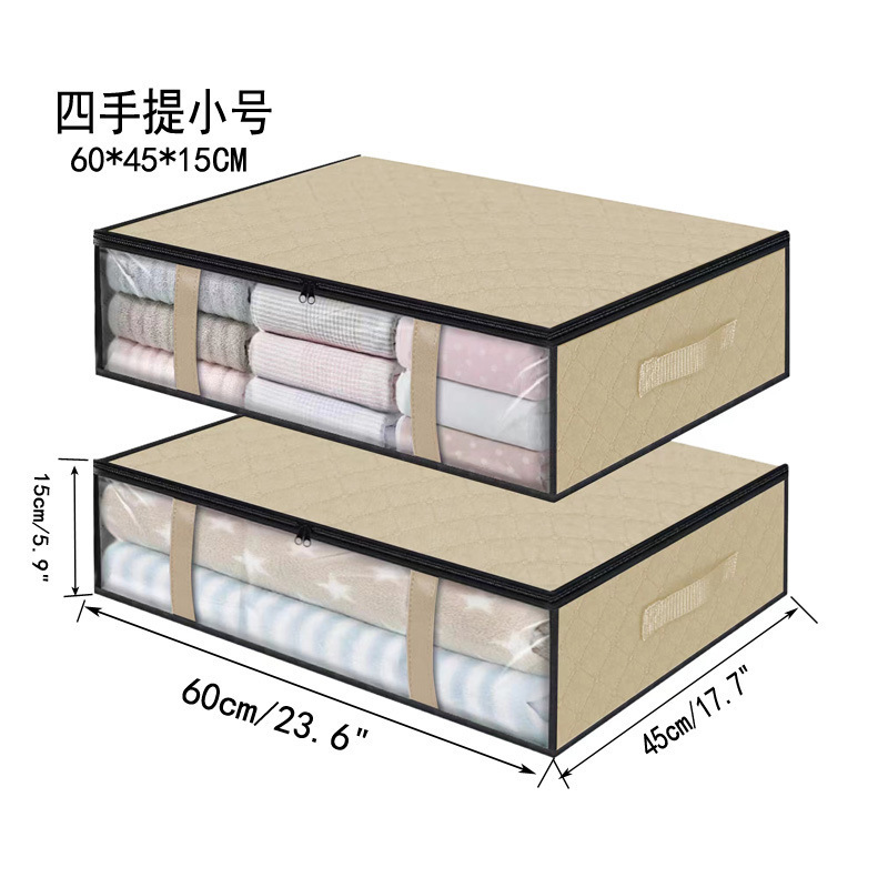 Factory wholesale Oxford cloth foldable storage basket rectangular bed storage box