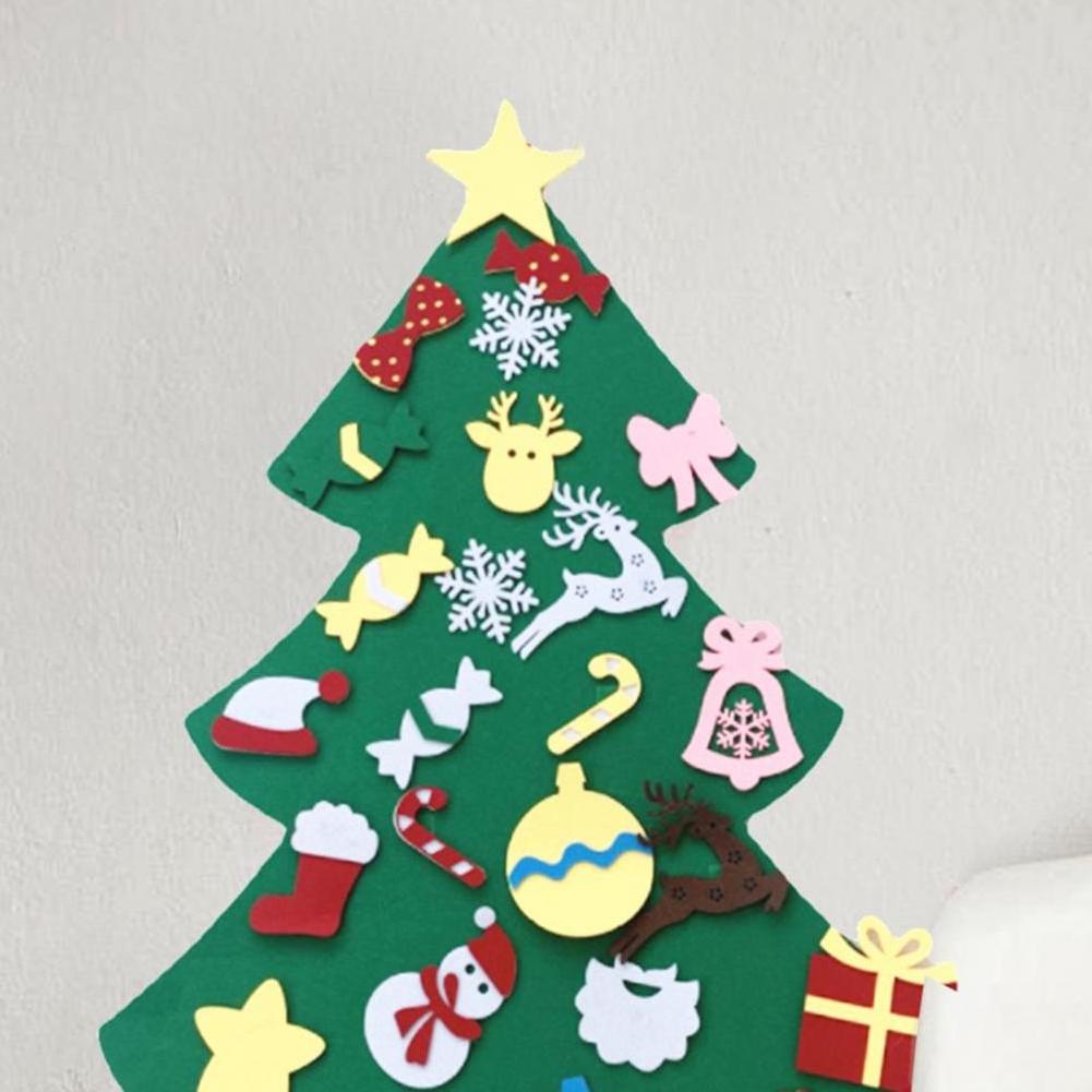 Wholesale felt Christmas tree LED lights with Christmas tree Christmas decorative items 100 * 100cm