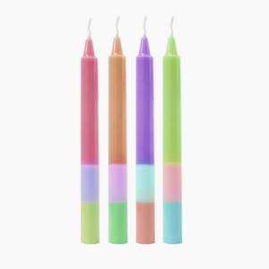 Wholesale birthday candles gradient candles candle jar bamboo lid home decoration