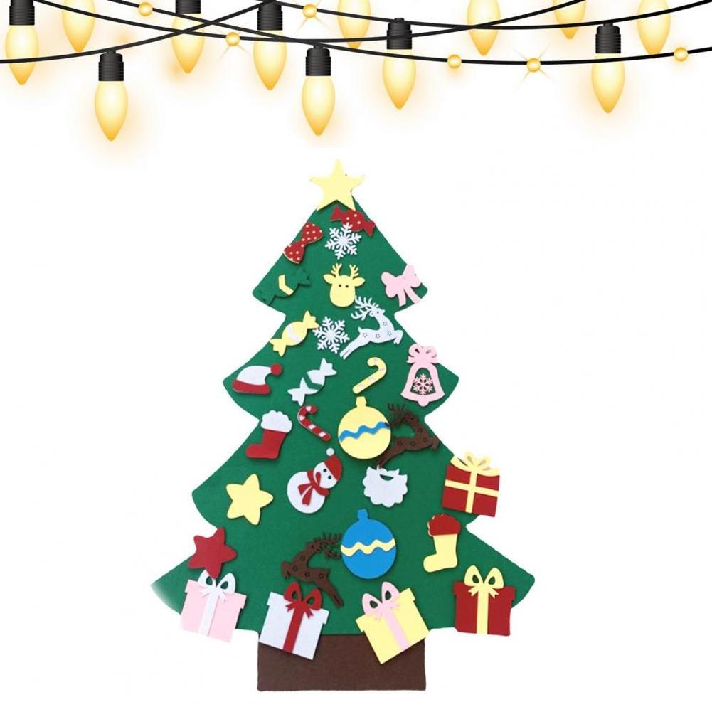 Wholesale felt Christmas tree LED lights with Christmas tree Christmas decorative items 100 * 100cm