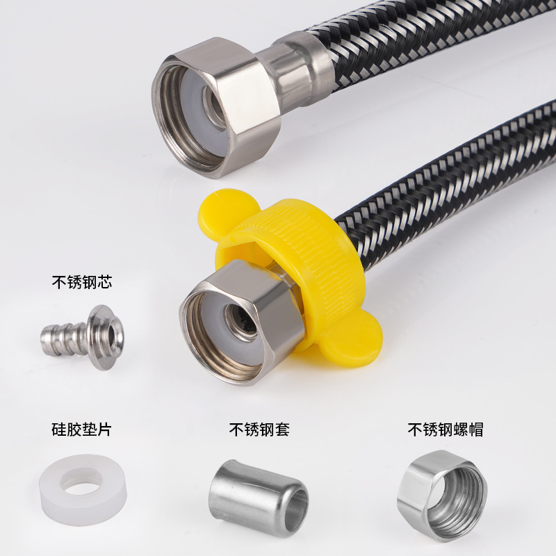 Wholesale stainless steel spray flexible interlocking hose without auxiliary flexible fire sprinkler hose angle valve water pipe