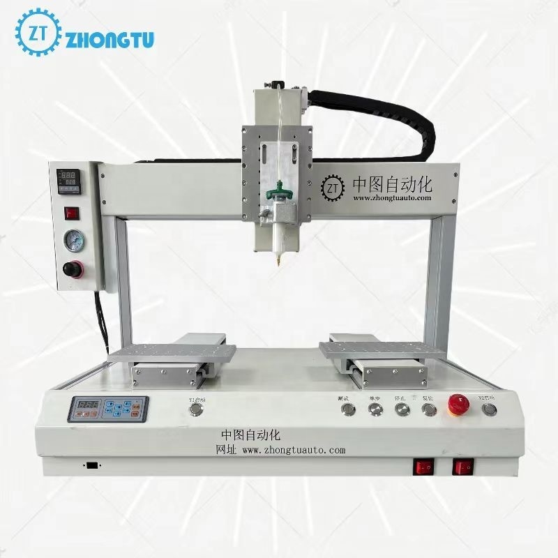 ZT-DJ441-02 LCD Glue Dispensing System  Bonding Machine With 4 Axis For Glue Epoxy Adhesive Dispensing