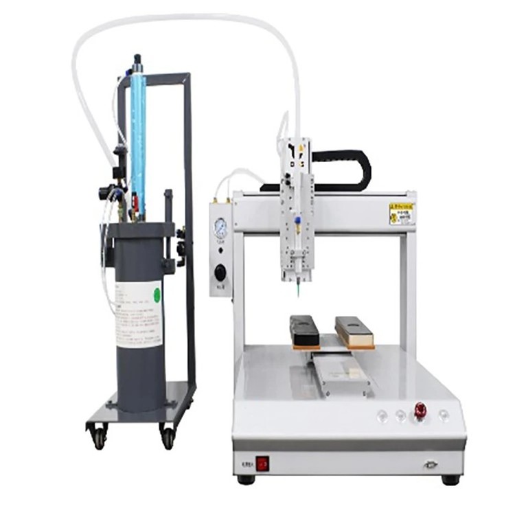 Automatic Vision Glue Dispensing Desktop Robot Piezoelectric Jet Valve Glue Dispenser PCB/MEMS/LED Dispensing Machine