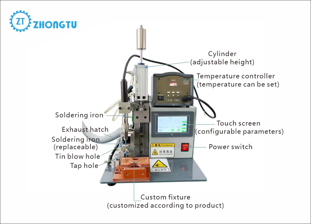 Led Bulb/USB Connector/Socket/PCB Machine Semi Automatic Data Cable Soldering Machine Manual Machine Solder Robot