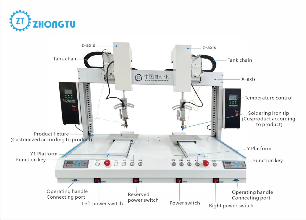 Automatic Soldering Robot Desktop Robot PCB Manufacturing Quick Electric Soldering Robotic Kits Soldering Machine