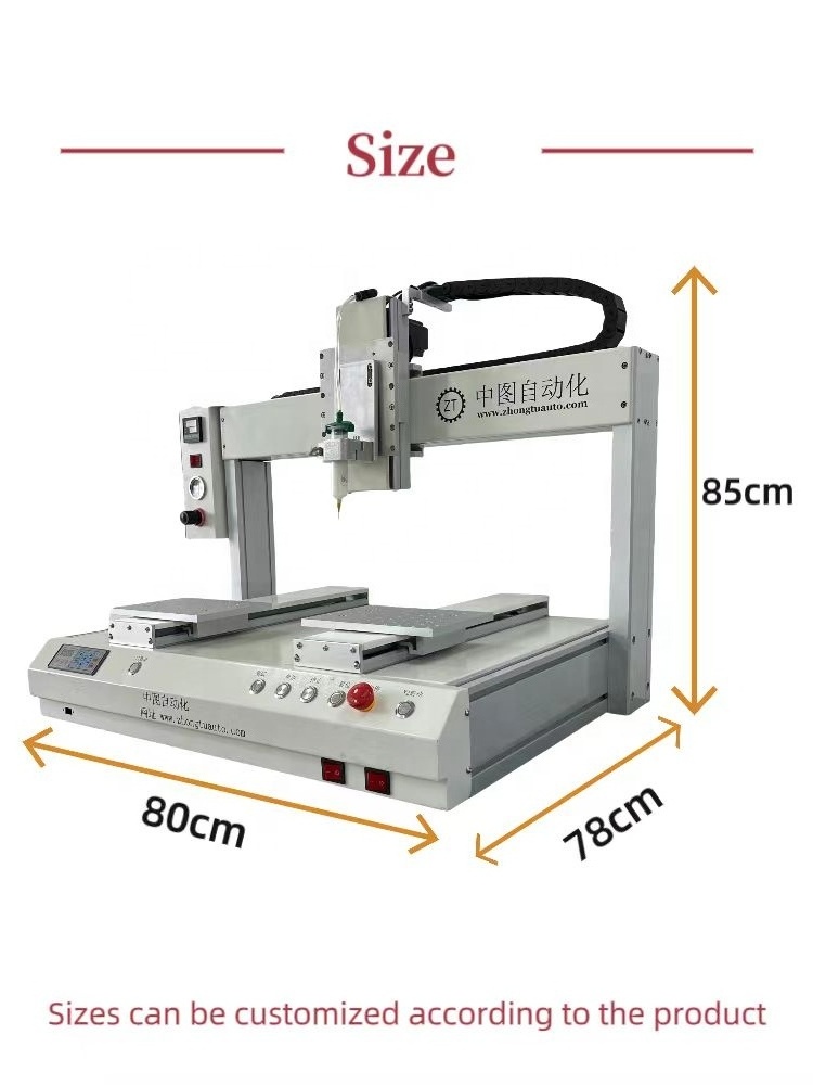 ZT-DJ441-02 LCD Glue Dispensing System  Bonding Machine With 4 Axis For Glue Epoxy Adhesive Dispensing