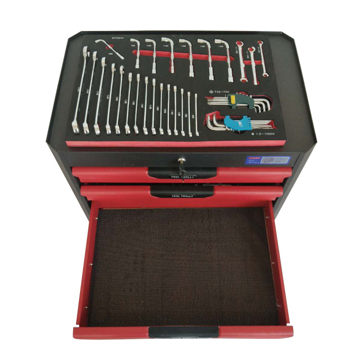 Tool box on wheels drawer cabinet with tools sets