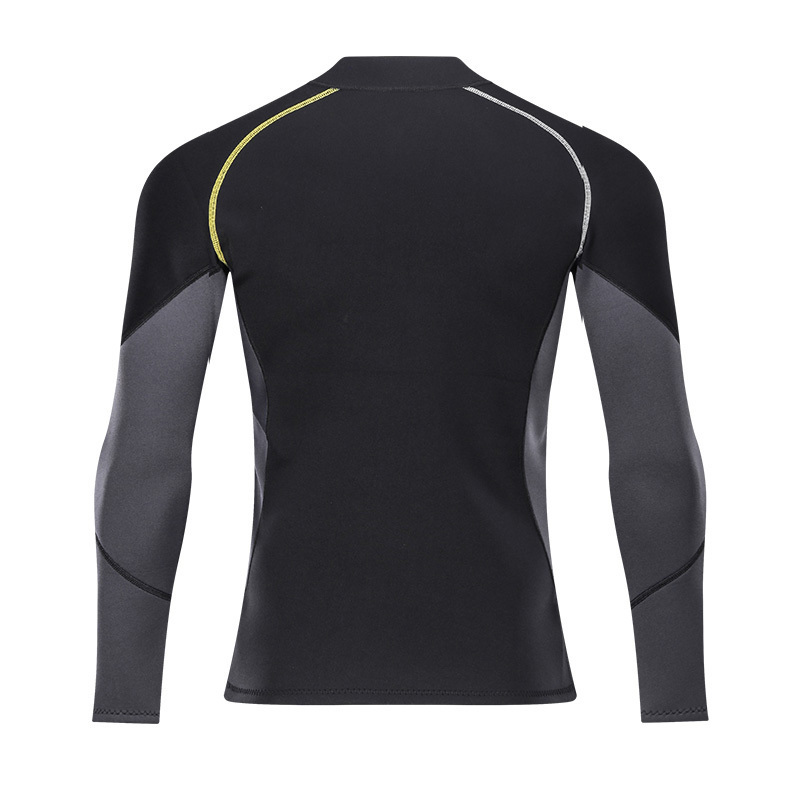 1.5mm hot sale reasonable low price freediving wetsuit half women men kids retro long sleeve hood short surfing suit top