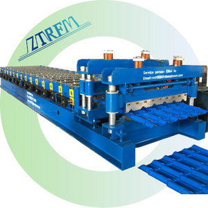 Metal Glazed Tile Roofing Sheet Making Machine Full Automatic Easy Installation 3D Effect Roof Sheet Roll Forming Machine