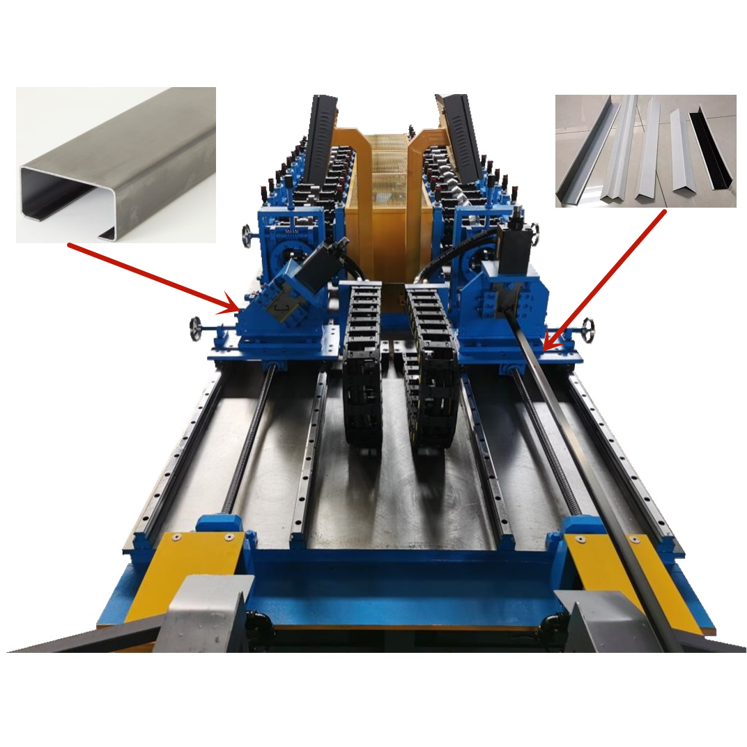 Suspending ceiling framing machine stud and track machine to make gypsum framing metal stud and track roll forming machine