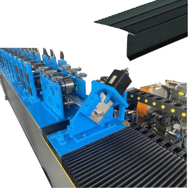 Aluminium steel flashing roll former metal roof trim edge roll forming machine USA popular design v angle roof drip edge machine